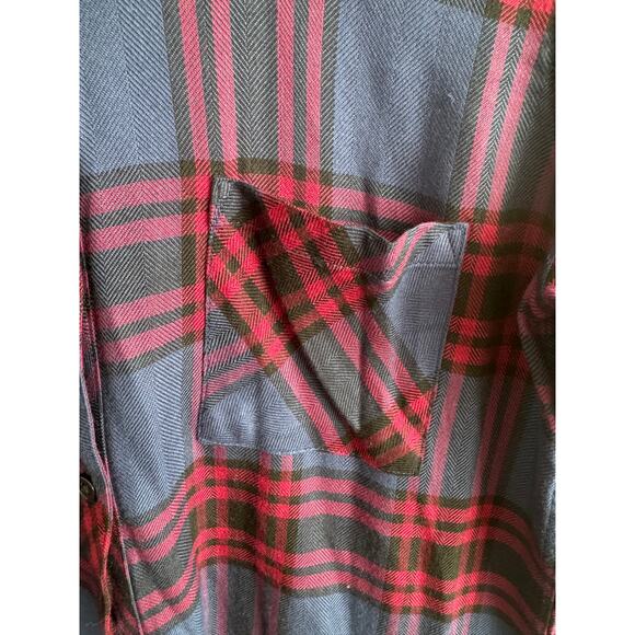 Rails blue and red plaid button up - Picture 3 of 5